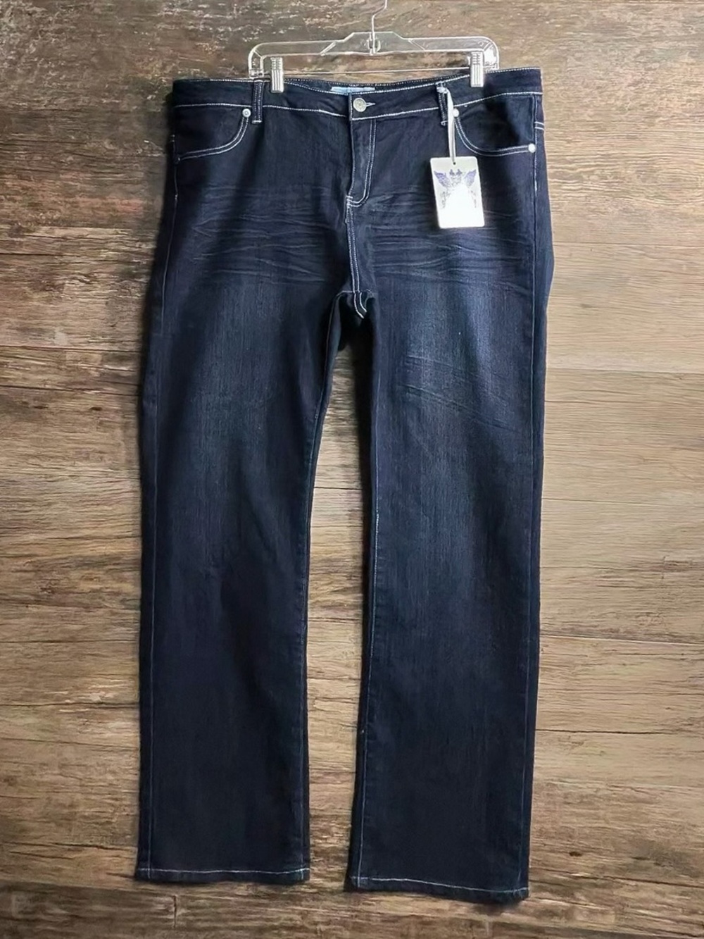 Women’s Dark Blue Straight-Leg Jeans